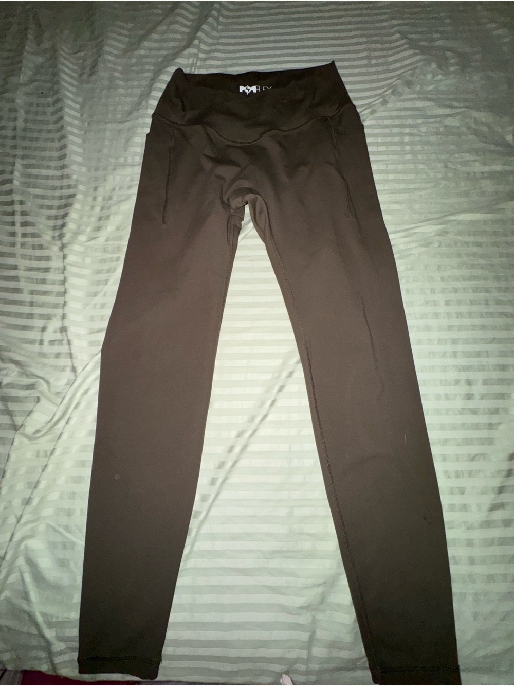 POPflex Limitless Leggings Women's L 27" High Waist Brown Yoga Athletic Pants